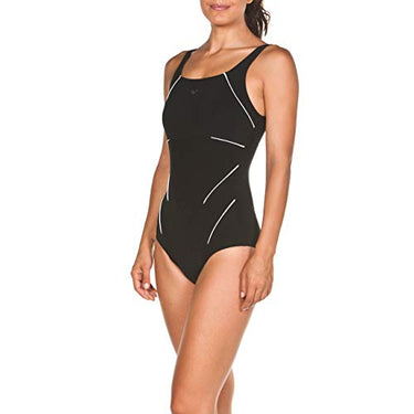 arena Jewel Low R Einteiliger Badeanzug Damen C Cup, Bodylift Shaping Badeanzug, Power Mesh Technologie, Chlorresistentes Sensitive Fabrics arena Gewebe im Sale